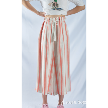 Full Rayon Wide-Leg Pants For Lady